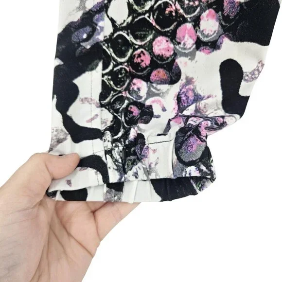 Eva Varro Mixed Animal Print Jogger Pants Multicolor Women’s Size M Preppy Artsy - Picture 4 of 8